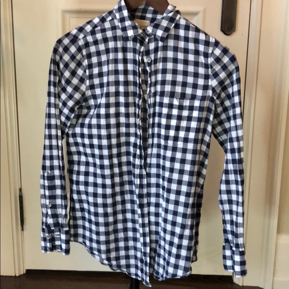 Jcrew plaid shirt XXS 100% cotton